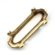 Castone PureCrystal 4161 ovale mm. 15x5 dorato