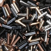 Miscela di Bugles Miyuki da 3 mm e 6 mm - Perfect Basics x10g