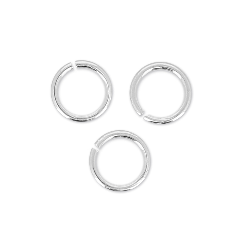 Vendita Anellini Aperti in Ottone Colore Argento 10x1,2mm