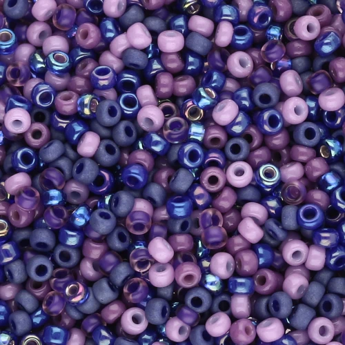 Miyuki Rockery Mix 11/0 - Purple Blues x8g