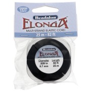 Filo elastico Elonga 0,7 mm - Multi-filo - Nero x25m