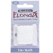 Filo elastico Elonga 1 mm - Multi-filo - Bianco x5m