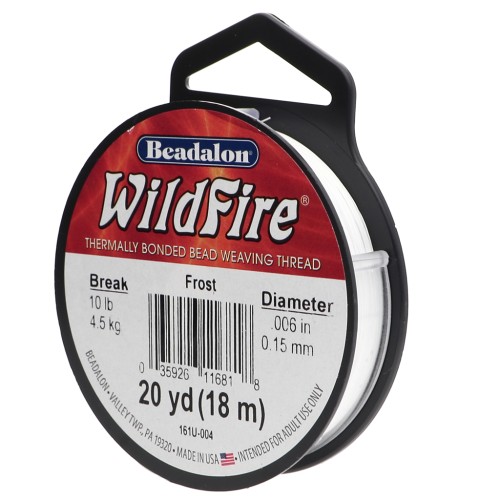 WildFire filo di nylon intrecciato da 0,15 mm - Bianco x18,2 m