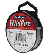 WildFire filo di nylon intrecciato da 0,15 mm - Nero x18,2 m