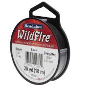 WildFire filo di nylon intrecciato da 0,20 mm - Nero x18,2 m