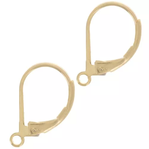 Dormitori con anello aperto 15 mm - Dorato con oro fino x2
