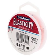 Elasticità 0,50 mm - Dorato rosa satinato x5m