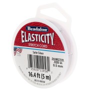 Elasticità 0,50 mm - Argento satinato x5m