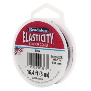 Filo elastico 0,80 mm - Nero x5m