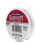 Elasticità 0,80 mm - Argento satinato x5m