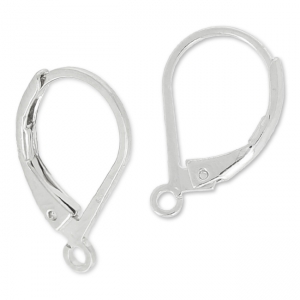 Traversine con anello aperto 15 mm - Argentatura fine x2