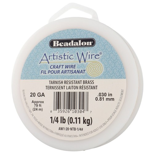 Filo d'ottone artistico 0,81 mm - anti-ossidazione x24m