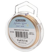Filo d'ottone artistico 0,64 mm - anti-ossidazione x13,7 m|raw }}