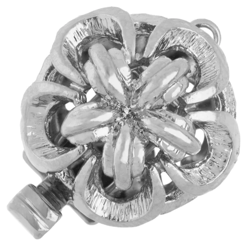 Chiusura a fiore a clip da 14 mm - Bronzo bianco x1