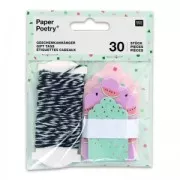 Assortimento di etichette regali Paper Poetry Tropical Spring x30