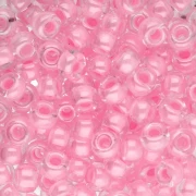 Rockery Miyuki 6/0 207 - Cristallo rosa foderato x8g