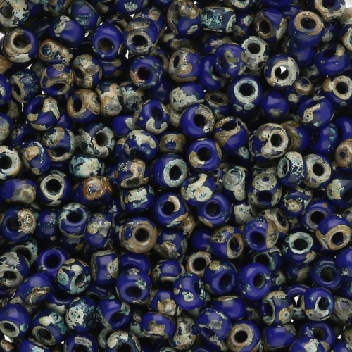 Rockery Miyuki 8/0 4518 - Cobalto Picasso opaco x8g