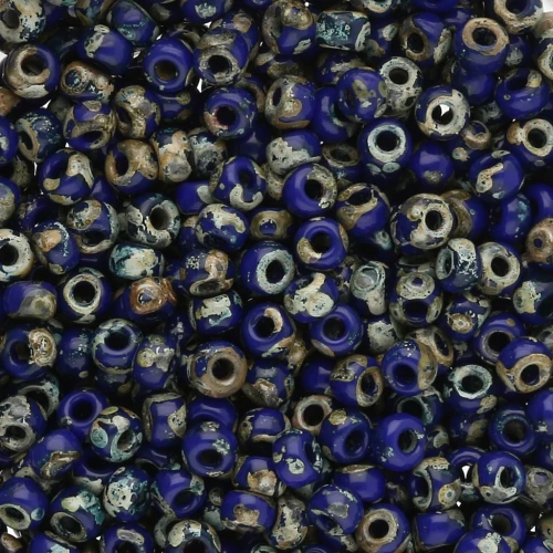 Rockery Miyuki 8/0 4518 - Cobalto Picasso opaco x8g