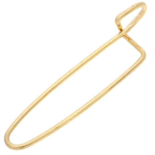 Spilla decorativa con Perle, Ciondoli e Pompon 26 mm - Dorato x1