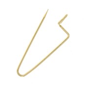 Spilla decorativa con Perle, Ciondoli e Pompon 26 mm - Dorato x1