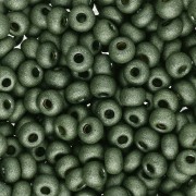 Perline 6/0 da 4 mm - Terra Dyed - Yellow Pearl Dyed Black Mat x 20 g
