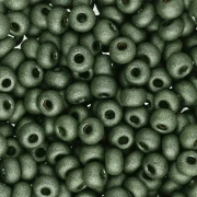 Perline 6/0 da 4 mm - Terra Dyed - Yellow Pearl Dyed Black Mat x 20 g