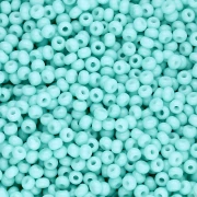 Perla Preciosa 11/0 da 2 mm - Solgel - Verde 2, tinte in bianco gesso x 20 g