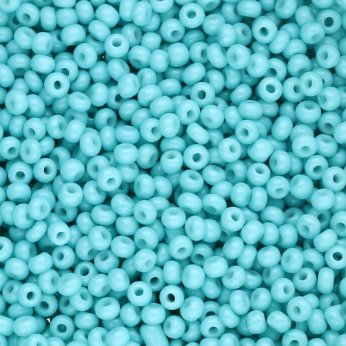 Perla Preciosa 11/0 2 mm - Solgel - Verde 3, tinte in bianco gesso x 20 g