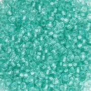 Perla Preciosa 11/0 da 2 mm - Perla con linea di cristallo verde 1 x 20 g
