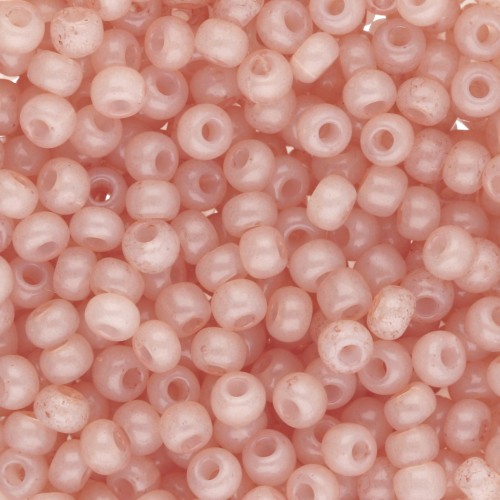 Preciosa perla rocaille 8/0 3 mm - Solgel - Marrone 2, colorato alabastro x 20 g