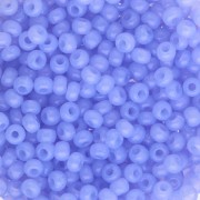 Preciosa perla rocaille 8/0 3 mm - Solgel - Blu 1, colorato alabastro, 20 g