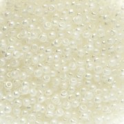 Preciosa perla rocaille 11/0 2 mm - White Alabaster Luster AB 20 g