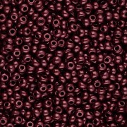 Preciosa perla rocaille 11/0 2 mm - Opaque Red Coral Lila Luster 20 g