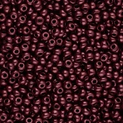 Preciosa perla rocaille 11/0 2 mm - Opaque Red Coral Lila Luster 20 g