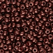 Preciosa Perla rocailles 8/0 - 3 mm - Rosso corallo opaco con lucentezza lilla x 20 g