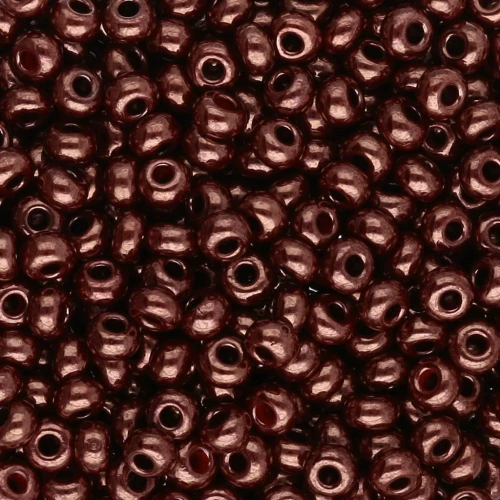 Perla Preciosa 8/0 - 3 mm - Opaque Red Coral Lila Luster x20g