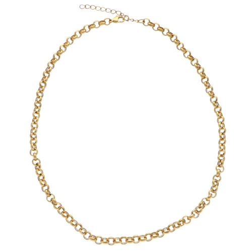 Collare a rete Jaseron da 6 mm - acciaio inossidabile 304 Dorato x45cm