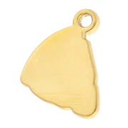 Ciondolo per pizza 13x12 mm - Acciaio inossidabile 304 Dorato x1