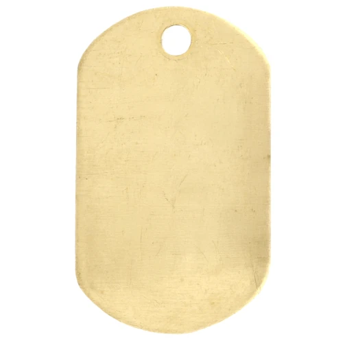 Pendente in metallo ImpressArt 32x19 mm - Ottone grezzo x1