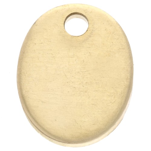 Charm ovale 10x8 mm ImpressArt - Ottone x1