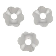 Coppette a fiore 4 mm - Argento x20|raw }}