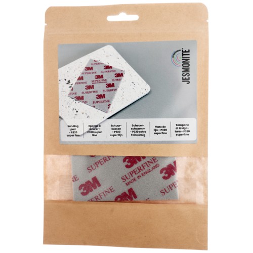 Spugna abrasiva 115x140x5 mm P320 grana fine - Grigio x1