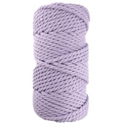 Rocchetto di cordoncino in cotone macramè da 5 mm - Malva x50m