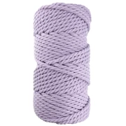 Rocchetto di cordoncino in cotone macramè da 5 mm - Malva x50m