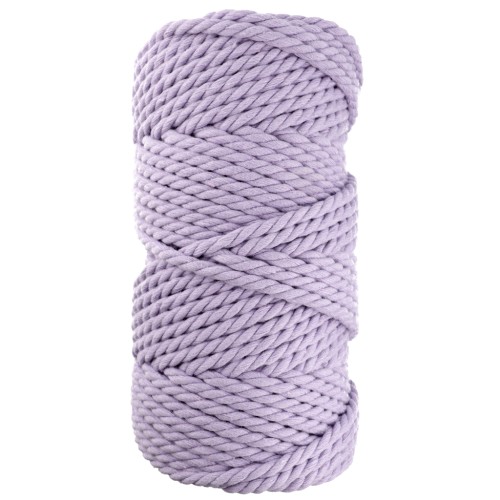 Rocchetto di cordoncino in cotone macramè da 5 mm - Malva x50m