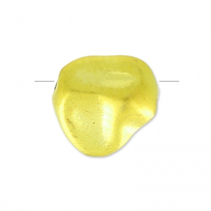 Perla piatta barocca da 8,5 mm - Dorata con oro fino satinato HQ x1