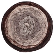 Rocchetto di corda per macramè in cotone Air Cake da 1 mm - Tie and Die Brown x220m