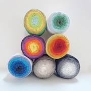 Rocchetto di corda per macramè in cotone Air Cake da 1 mm - Tie and Die Yellow x220m