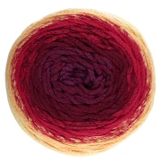 Rocchetto di corda per macramè in cotone Air Cake da 1 mm - Tie and Die Red x220 m