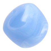 Perle cubiche irregolari 16x17 mm - Acrilico opaco - Azzurro marmorizzato x10|raw }}